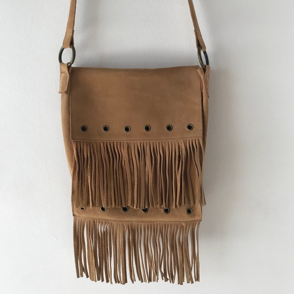 Handbags - — SEUDE FRINGE PURSE